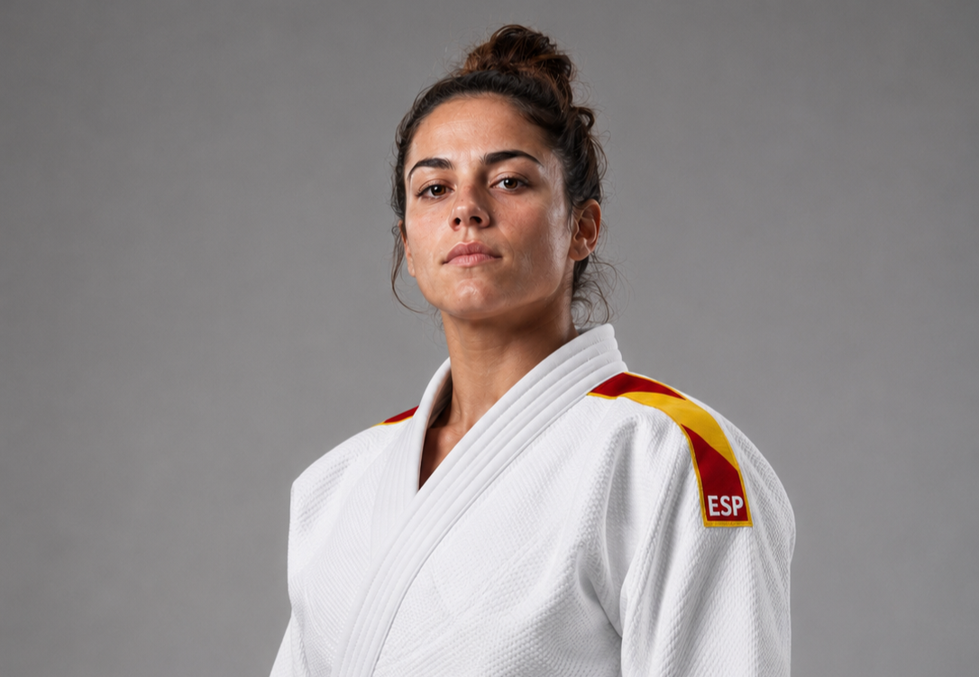 judoka femenino closeup